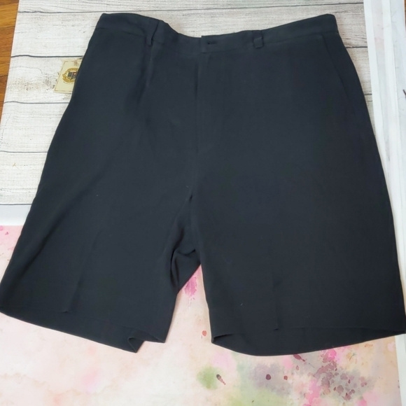 Pusser's west indies black silk shorts 40 big & tall - Picture 1 of 5